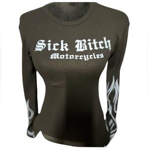 Y26 sickB*tch thermal longsleeve Women's Black